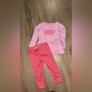 Nike Pink Baby Girl Athletic Set